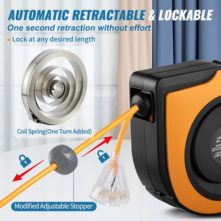 Saker Retractable Cord Reel