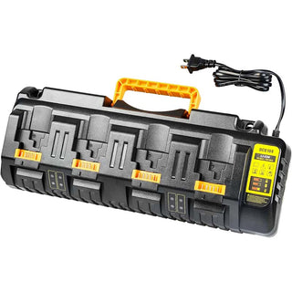 Saker 4-Ports Rapid Battery Charger Station for Dewalt Li-ion Battery