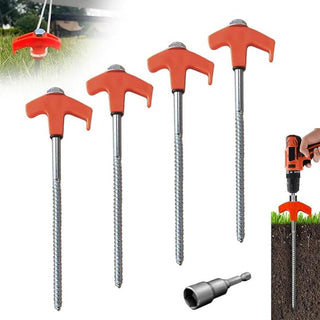 SAKER® 8" Screw in Tent Stakes