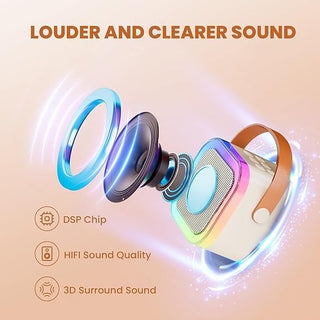 SAKER Portable Wireless Karaoke Speaker with Microphone