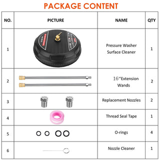 SAKER Pressure Washer Surface Cleaner