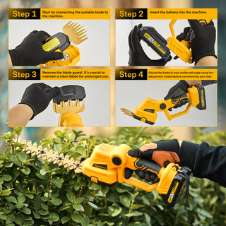 SakerPlus Cordless Hedge Trimmer & Grass Shears