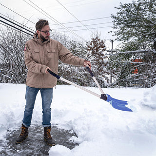 Saker Double-Handle Snow Shovel