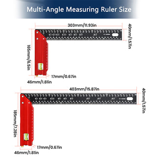 Saker 12 Inch Framing Carpenter Square Ruler