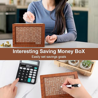 SAKER Wooden Cash Saving Box