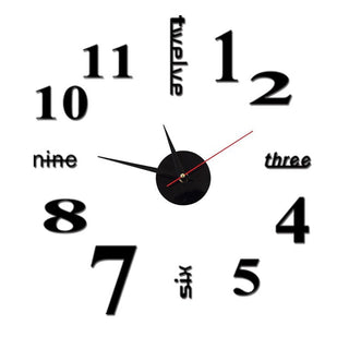 SAKER Modern DIY Punch-Free Wall Clock