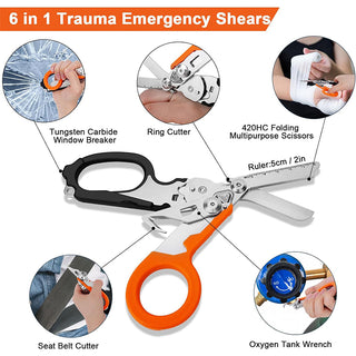 SAKER 6 In 1 Multifunctional Trauma Shears