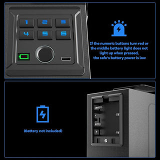 Saker Fingerprint Pop-up Safe