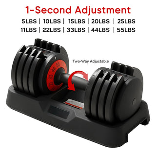 Saker 5 in 1 FITNESS Adjustable Dumbbells