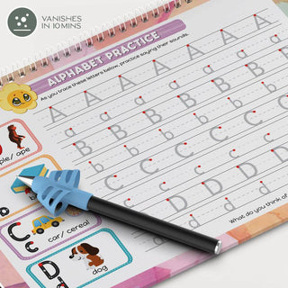 Reusable Grooved Handwriting Workbooks for Kids