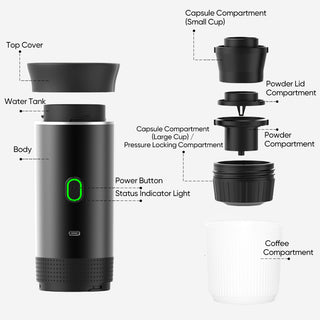 Saker Mini Electric Travel Coffee Maker