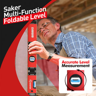 SAKER® Multi-Function Foldable Level