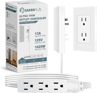 Sakerplus Outlet Concealer Power Strip