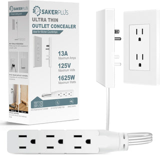 Sakerplus Outlet Concealer Power Strip