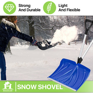 Saker Double-Handle Snow Shovel