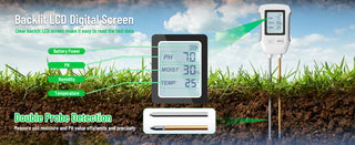 Saker 3 in 1 Digital Plant Soil Moisture Meter