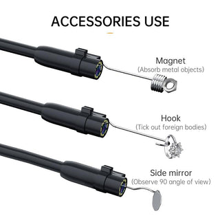 SAKER 1080P Pipe Endoscope Camera with Light