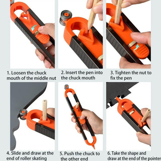 SAKER Multifunctional Contour Gauge with Lock