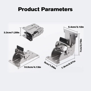 Saker 0-90-180 Degrees Self-locking Folding Hinge Anti-corrosion Invisible Connector