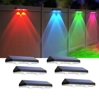 SAKER Solar Wall Lights Outdoor, Modern Solar Sconce Lights