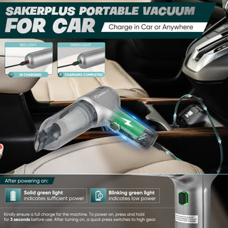 SakerPlus Car Vacuum Cleaner