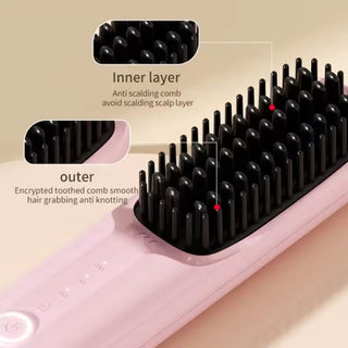 Saker Cordless Hair Straightener Brush