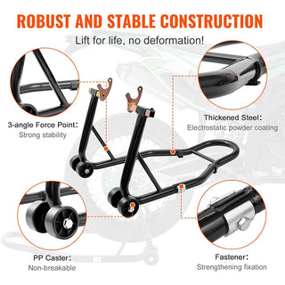 Saker Motorcycle Front and Rear Lift Stands