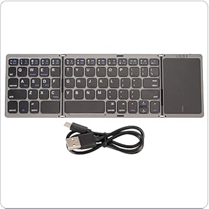 SAKER Foldable Bluetooth Keyboard with Touchpad