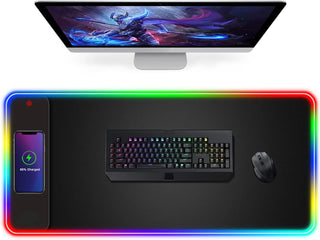 SAKER Wireless Charging RGB Gaming Mouse Pad