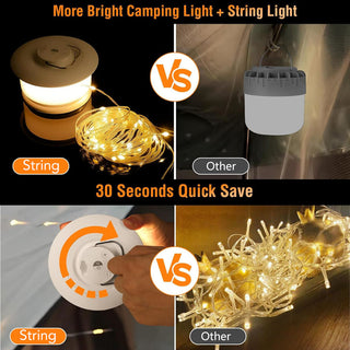 Saker 2 in 1 Camping String Light