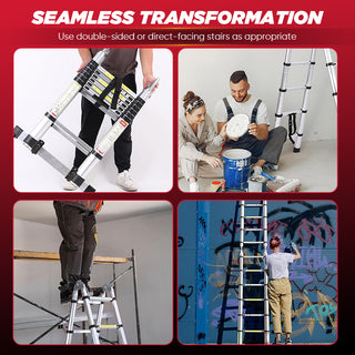 Saker Portable Collapsible Extension Ladder