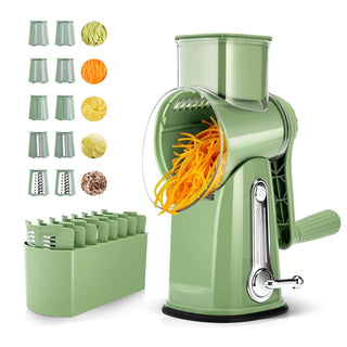 Sakerplus 5 in 1 Rotary Cheese Grater Shredder