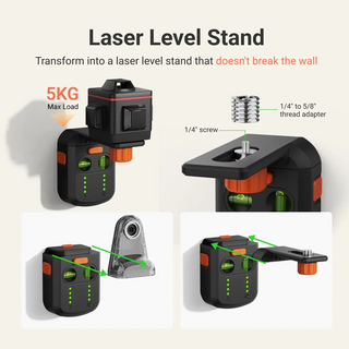 SAKER® 3-in-1 Laser Level Tool with Drill Dust Collector