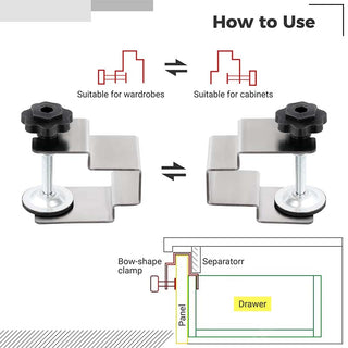 SAKER Drawer Front Installation Clamps