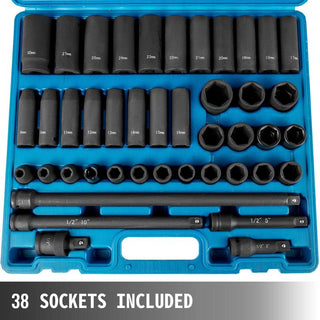 SAKER 1/2 Inches 43 Piece Impact Sockets