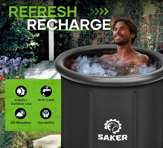 SAKER® Huge 110 Gal Ice Bath Tub for Athletes