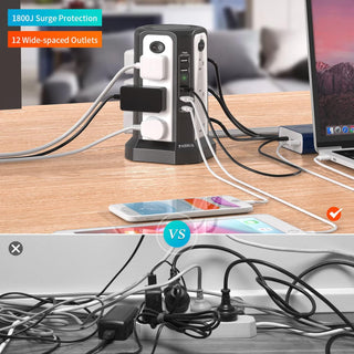 Saker Vertical Tower Desk Socket