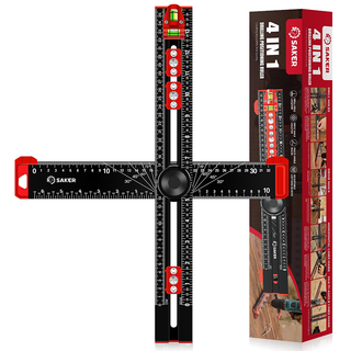 SAKER® 4 in 1 Drilling Positioning Ruler