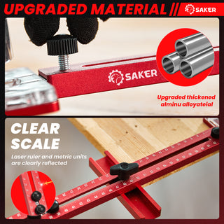 Robust Woodworking Bracket for Milling Tasks - SAKER® 4 in 1 Router Milling Groove Bracket