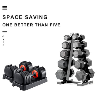 Saker 5 in 1 FITNESS Adjustable Dumbbells