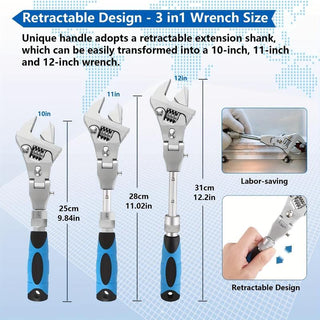 Saker 5-In-1 Adjustable Ratchet Wrench