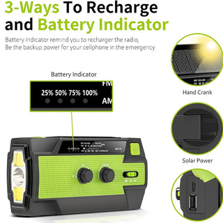 Saker Upgraded Emergency Solar Radio