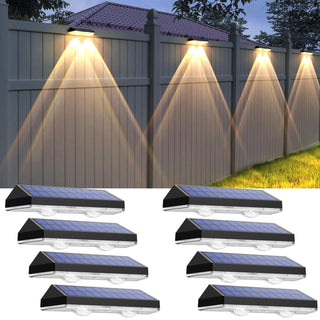 SAKER Solar Wall Lights Outdoor, Modern Solar Sconce Lights