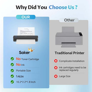 Saker Wireless Thermal Mobile Printer