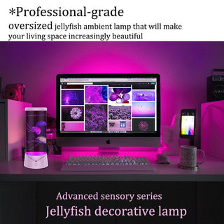 Sakerplus Portable Mini Round Jellyfish Lamp