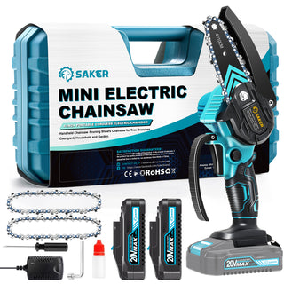 Compact, Powerful Cordless Chainsaw for Home and Garden Use - SAKER® Mini Chainsaw