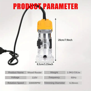 SAKER 800W Electric Handheld Router for Woodworking