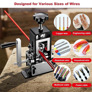 Saker Drill Powered Hand Crank Wire Stripper Tool