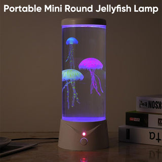 Sakerplus Portable Mini Round Jellyfish Lamp