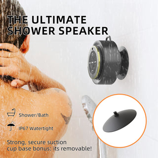 SAKER Portable Bluetooth Shower Speaker